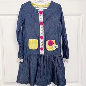 Peaches And Cream | Denim Long Sleeve Dress